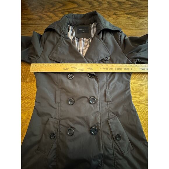 Safira Fashion Collection Women’s Trench Coat Button Front Brown Sz L No Belt - Picture 6 of 14